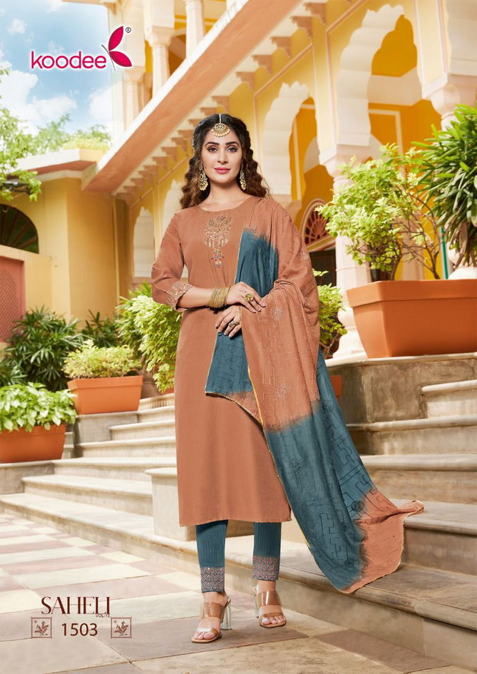 Koodee Saheli 15 Exclusive Wholesale Readymade Salwar Suits 